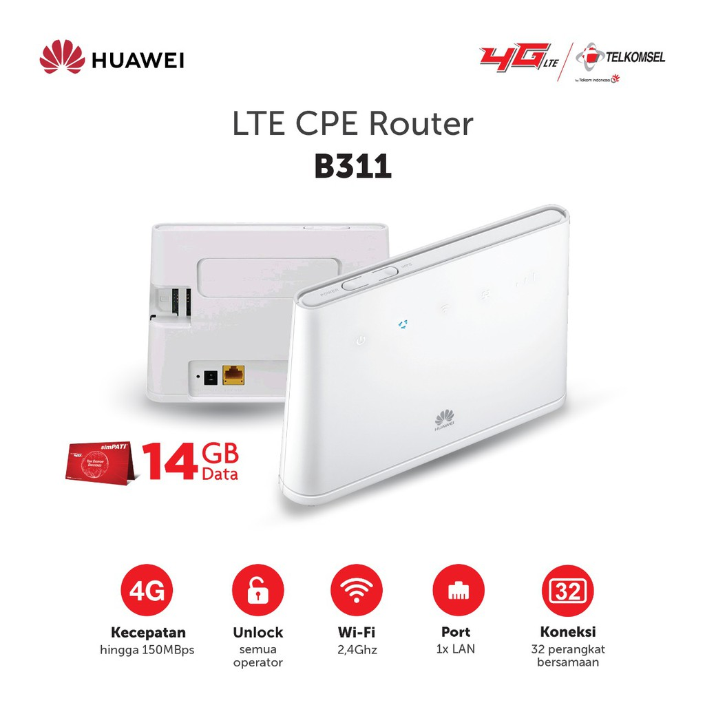 Huawei B311  || Merk Router Terbaik