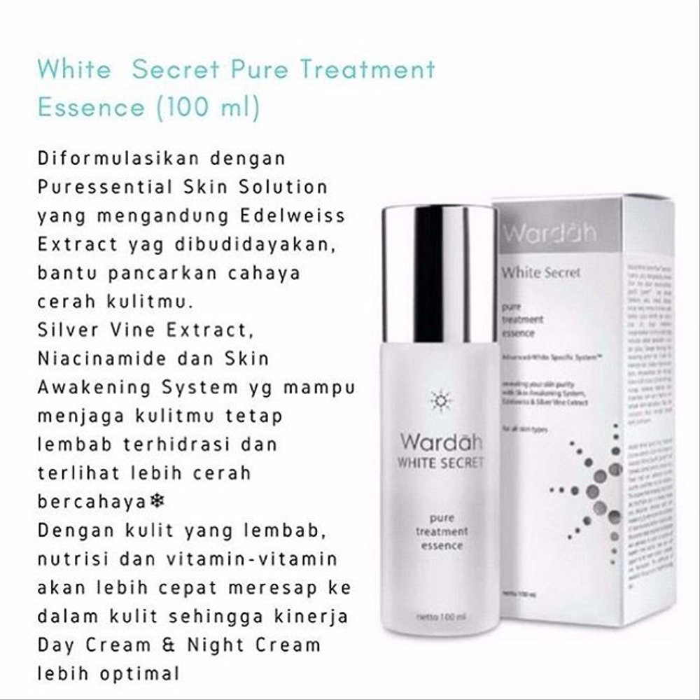 Wardah White Secret Pure Treatment Essence || Essence yang Bagus