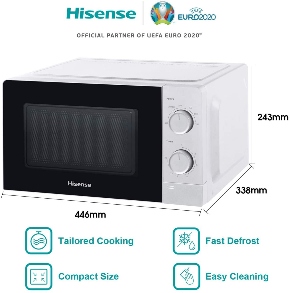 Hisense H20MOWS1 Microwave Oven 20L || Merk Microwave Low Watt Terbaik