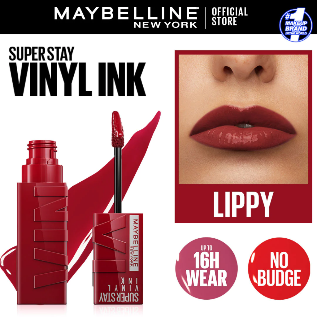 Maybelline Superstay Vinyl Ink Lippy || lipstik untuk bibir hitam dan kering