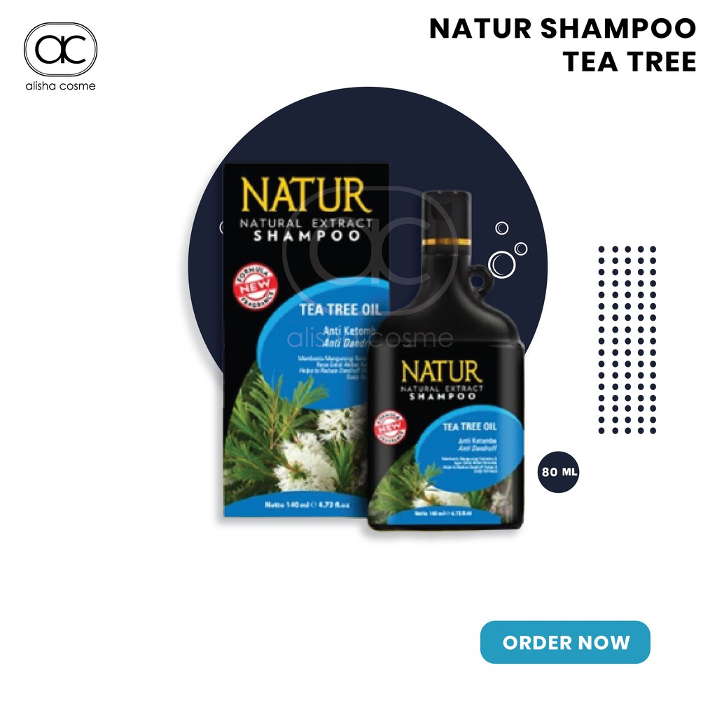 Natur Shampoo Tea Tree Oil || Shampo Anti Ketombe Terbaik Wanita
