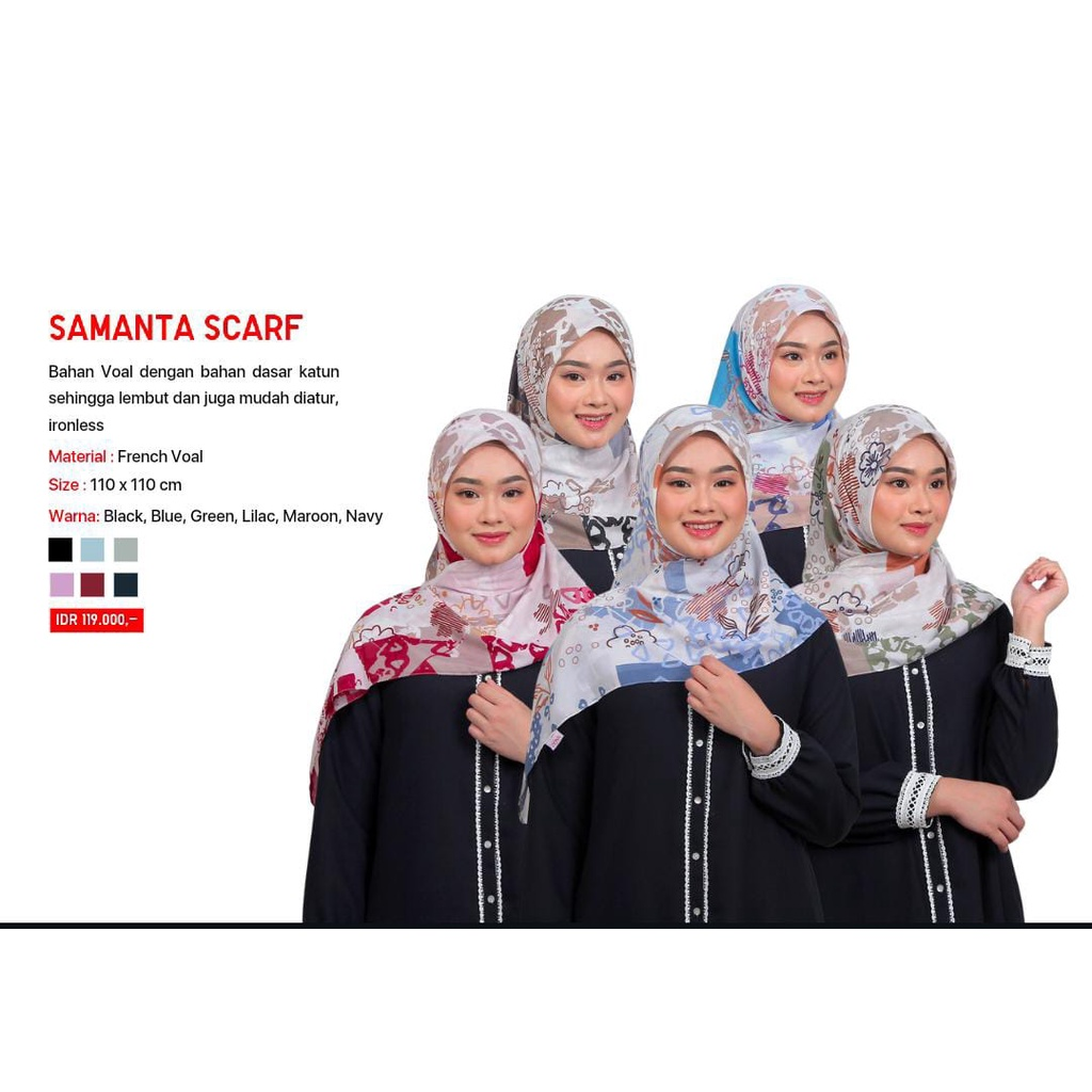 Zoya Samanta Scarf Hijab || Brand Hijab Lokal Terbaik