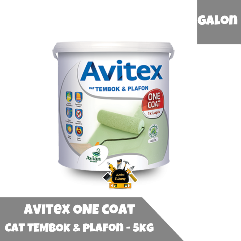 Avitex One Coat || Cat Tembok Terbaik dan Bagus