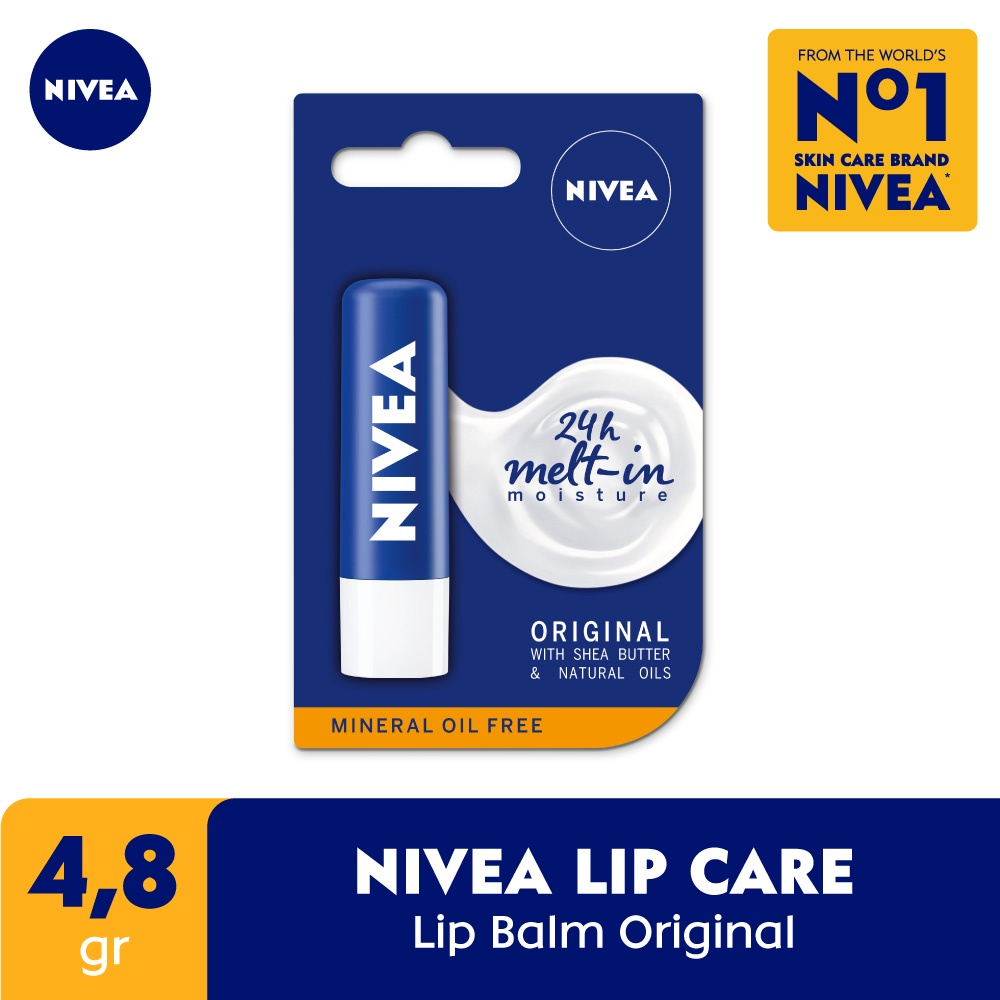 Nivea Lip Balm Original Care || Merk Lip Balm Terbaik yang Bagus