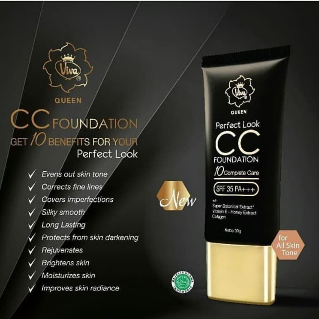 Viva Queen Perfect Look CC Foundation, Vitapharm || Merk CC Cream Terbaik Untuk Kulit Berminyak