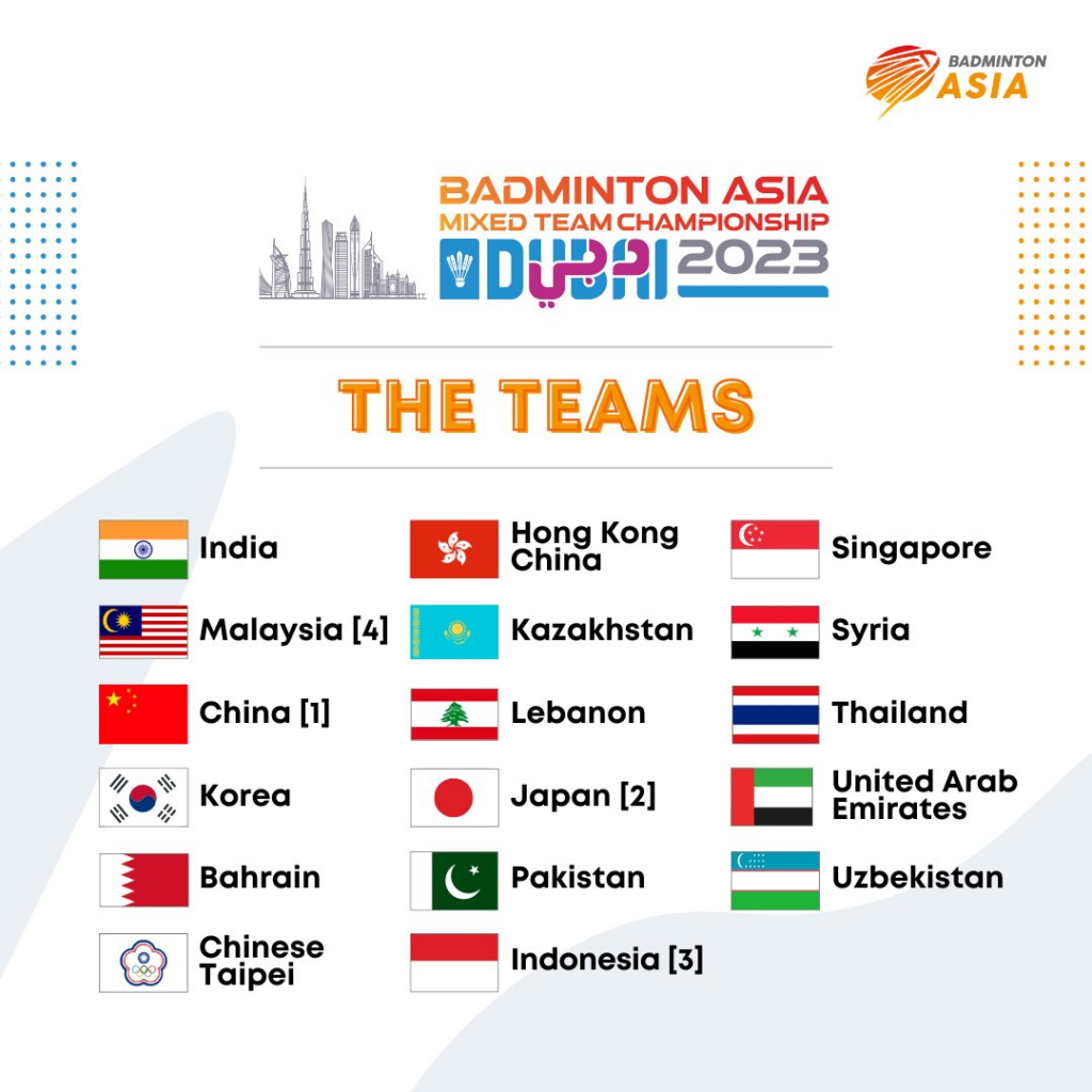 Jadwal Pertandingan Badminton Asia Championship 2023