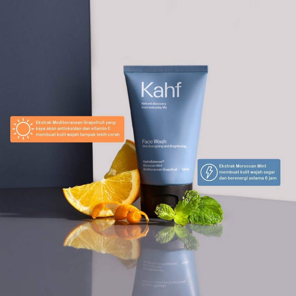 Kahf Skin Energizing and Brightening Face Wash || Merk Sabun Wajah Pria Terbaik