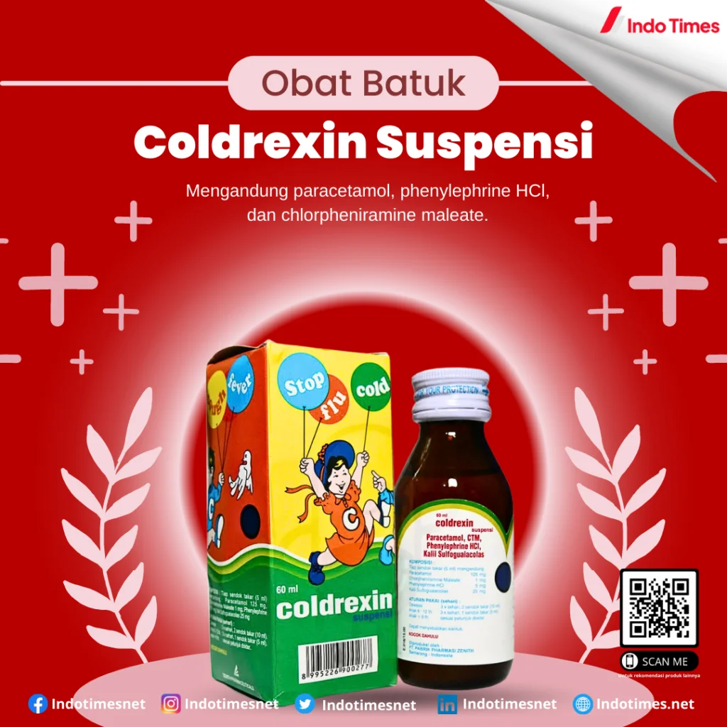 Coldrexin Suspensi || Merk Obat Batuk Anak Bagus