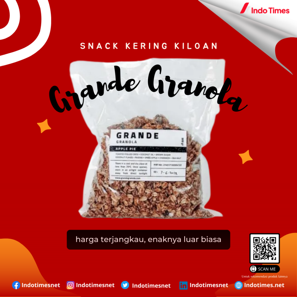 Grande Granola Mix Topping || Snack Kering Kiloan Harga Terjangkau
