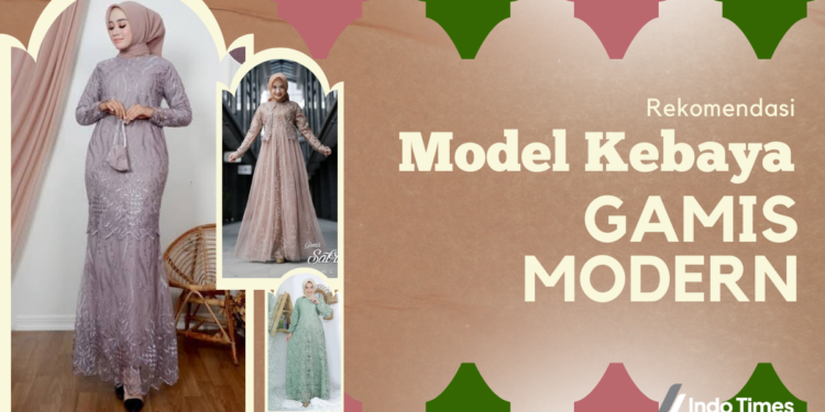 10 Model Kebaya Gamis Modern Cantik Untuk Segala Usia 1 10 Model Kebaya Gamis Modern Cantik Untuk Segala Usia