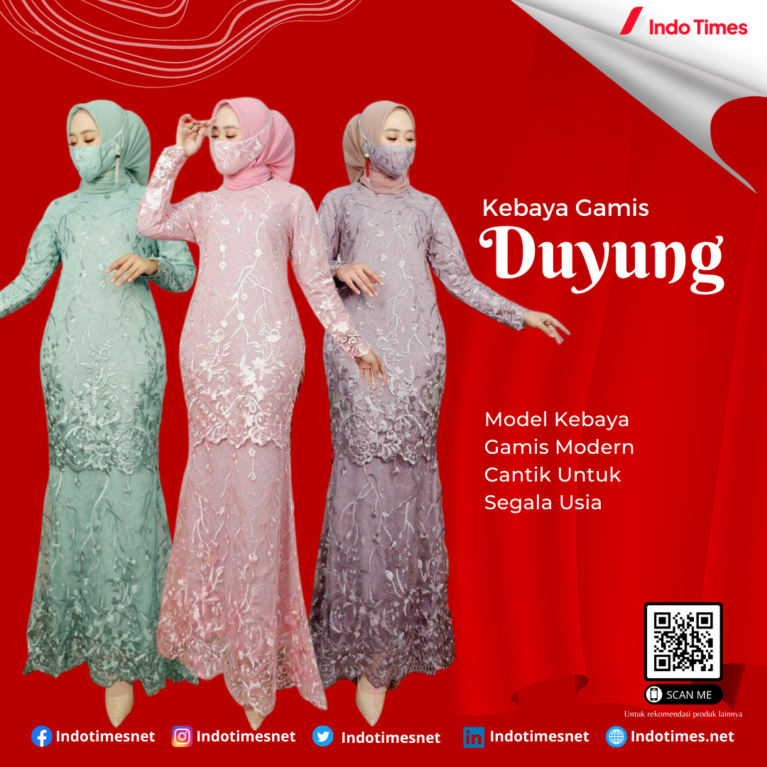 10 Model Kebaya Gamis Modern Cantik Untuk Segala Usia - IndoTimes