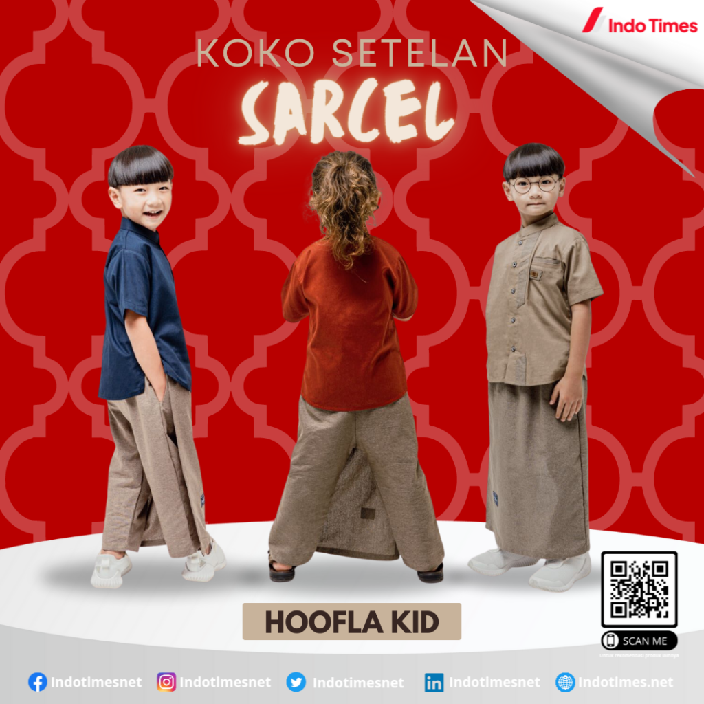 Koko Setelan Sarcel dari Hoofla Kid || Model Baju Koko Anak Laki-Laki
