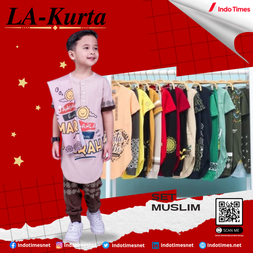 LA Kurta Set Muslim || Model Baju Koko Anak Laki-Laki