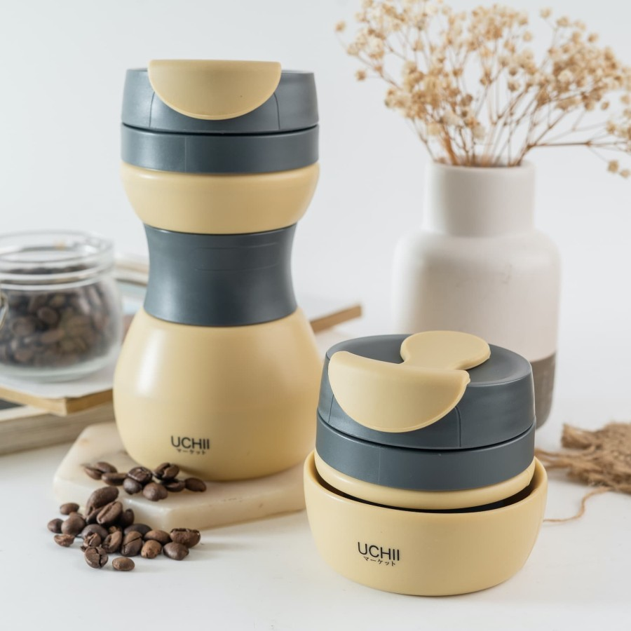 Uchii: Collapsible Travel Cup Portable Mug Giftset || Gelas Terbaik untuk Kado Spesial