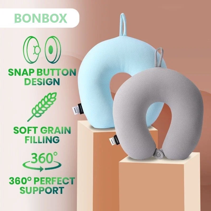 NEOKI x BONBOX U: Shaped Neck Pillow BNP100 || Bantal Leher Terbaik