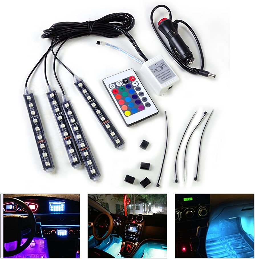 Car Dash Floor 9 LED || LED Strip Lights Terbaik