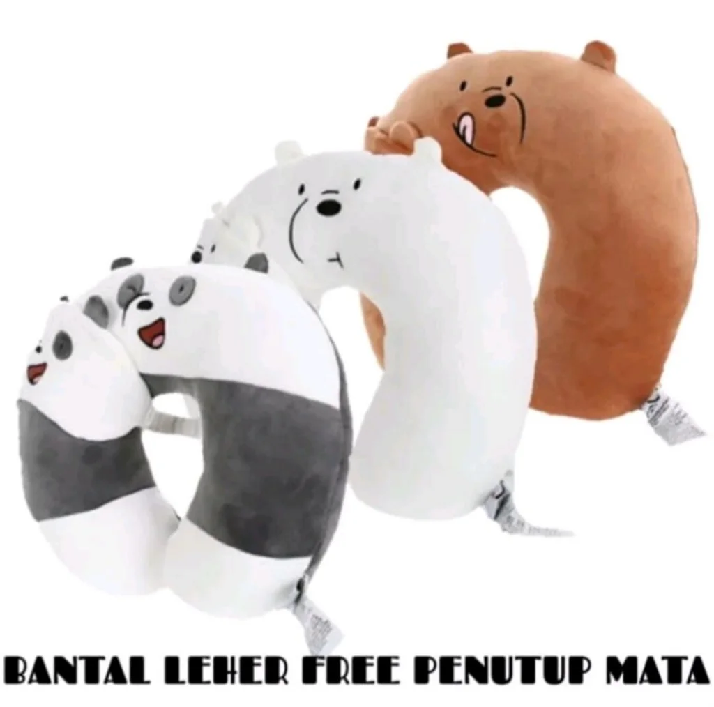 Bantal Leher Dewasa Free Penutup Mata || Bantal Leher Terbaik