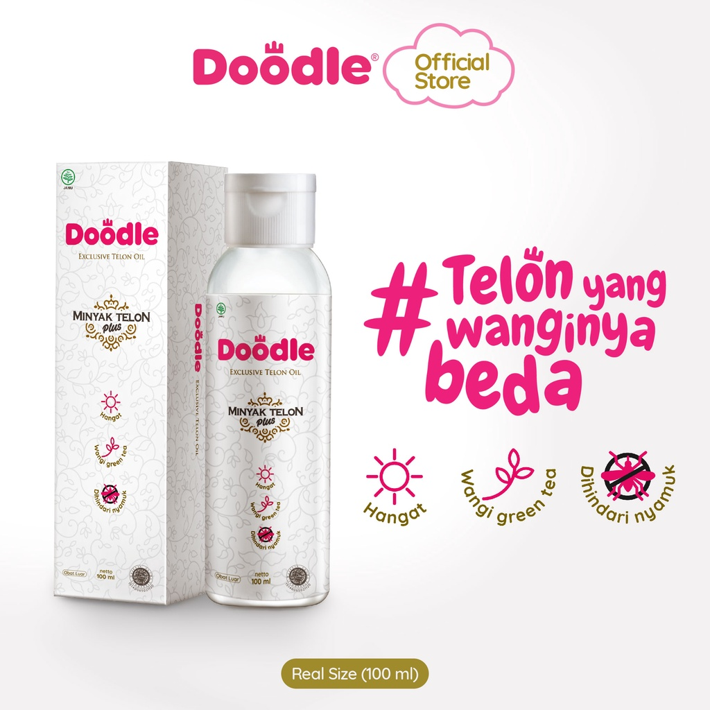 Doodle Minyak Telon Greentea || Skincare Terbaik untuk Bayi