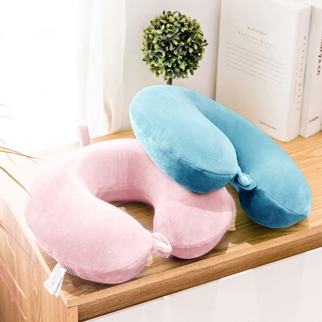 Miniso Solid Color U: Shaped Neck Pillow || Bantal Leher Terbaik