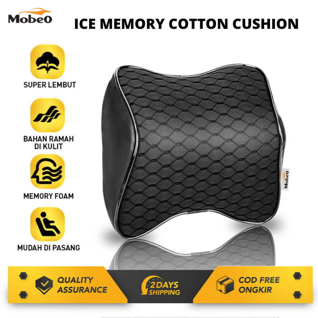 Mobeo: Bantal Mobil Memory Foam || Bantal Leher Terbaik