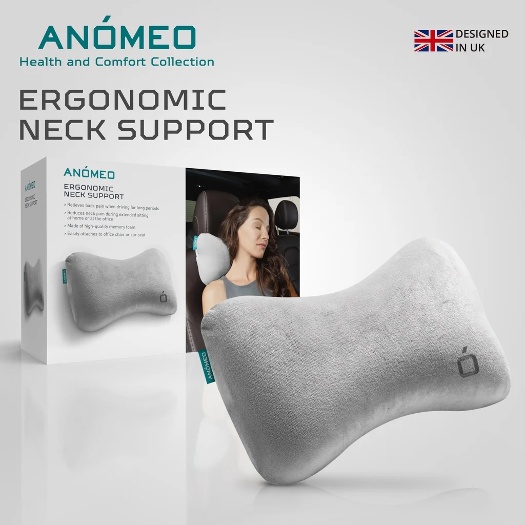 Anomeo: Ergonomic Neck Support AN2404 || Bantal Leher Terbaik