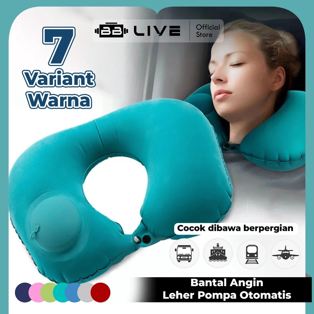 BBLive: Bantal Angin  Leher Pompa Otomatis || Bantal Leher Terbaik