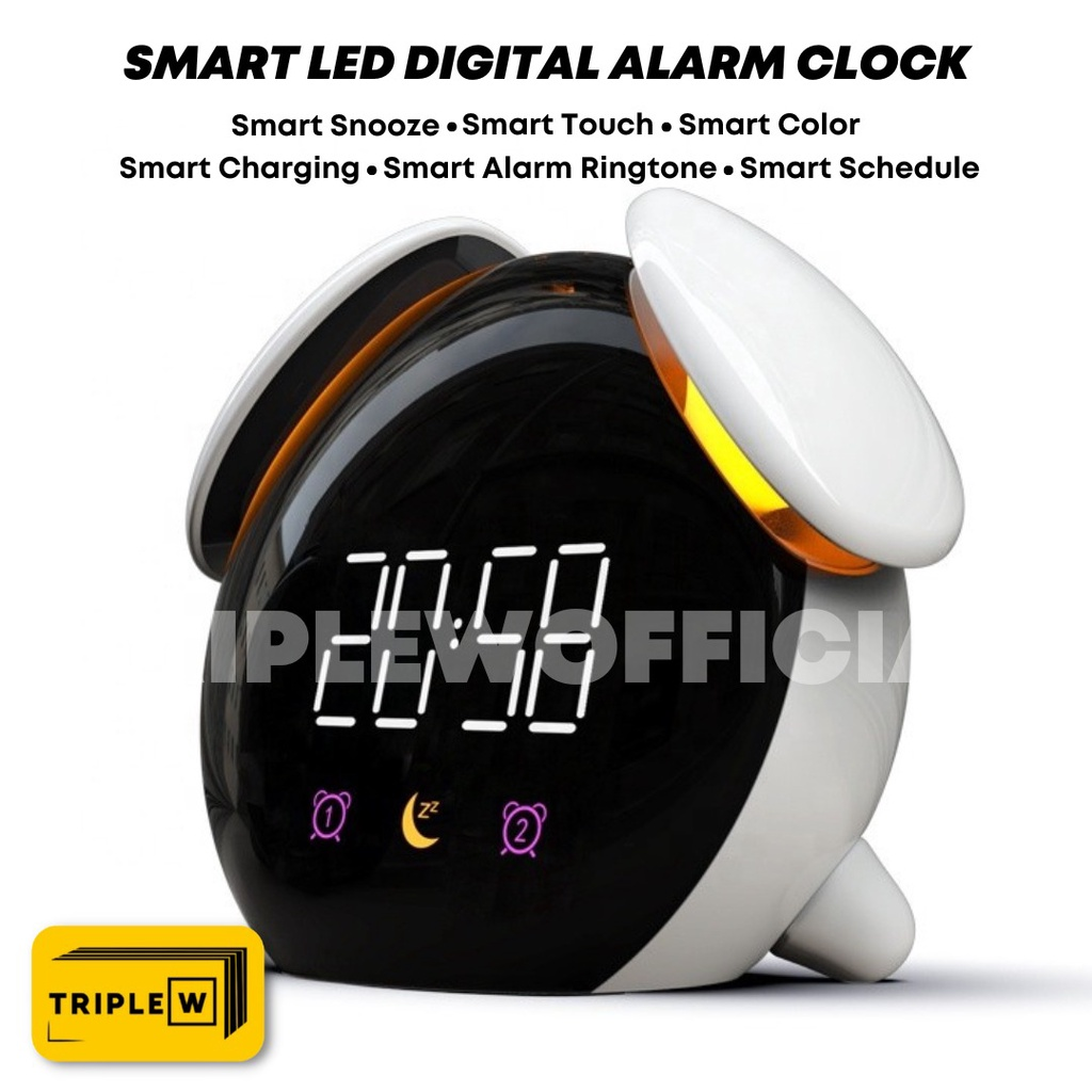 Triple W: Smart LED Digital Alarm Clock || Jam Meja Digital Terbaik
