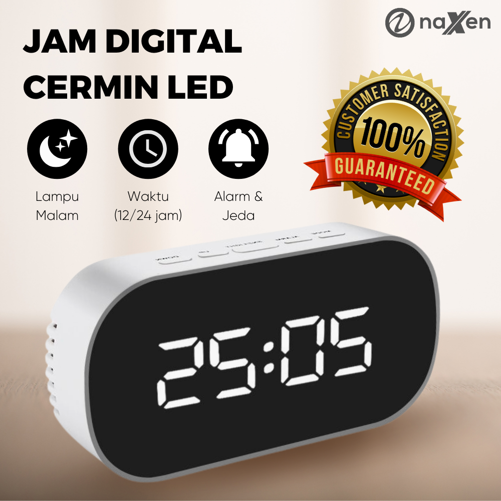 LED Mirror Clock: DT-6506 || Jam Meja Digital Terbaik