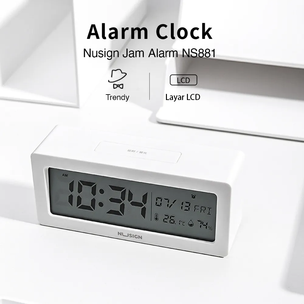 Nusign Digital Clock: NS881 || Jam Meja Digital Terbaik