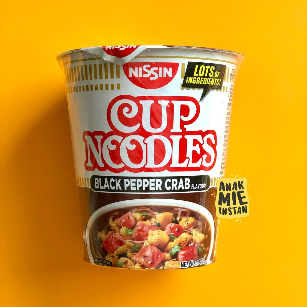 Nissin Cup Noodles Black Pepper Crab || Nissin Cup Noodles Terbaik