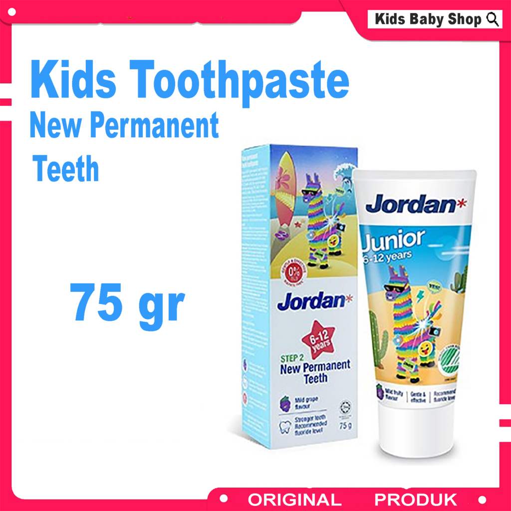 Jordan Oral Care Kids Toothpaste || Pasta Gigi Terbaik Untuk Anak Usia 1 Tahun