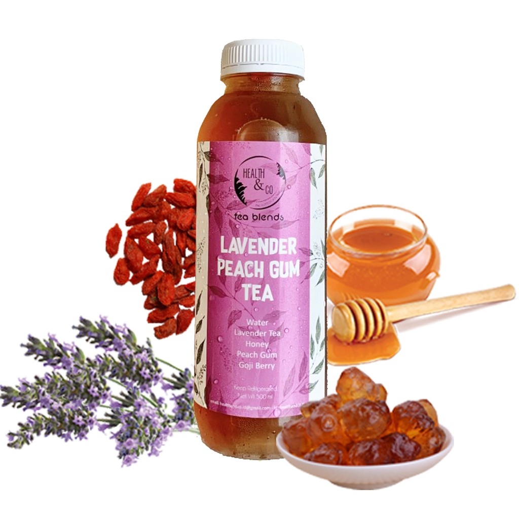 Health and Co.Lavender Peach Gum Tea || Merk Lavender Tea Terbaik