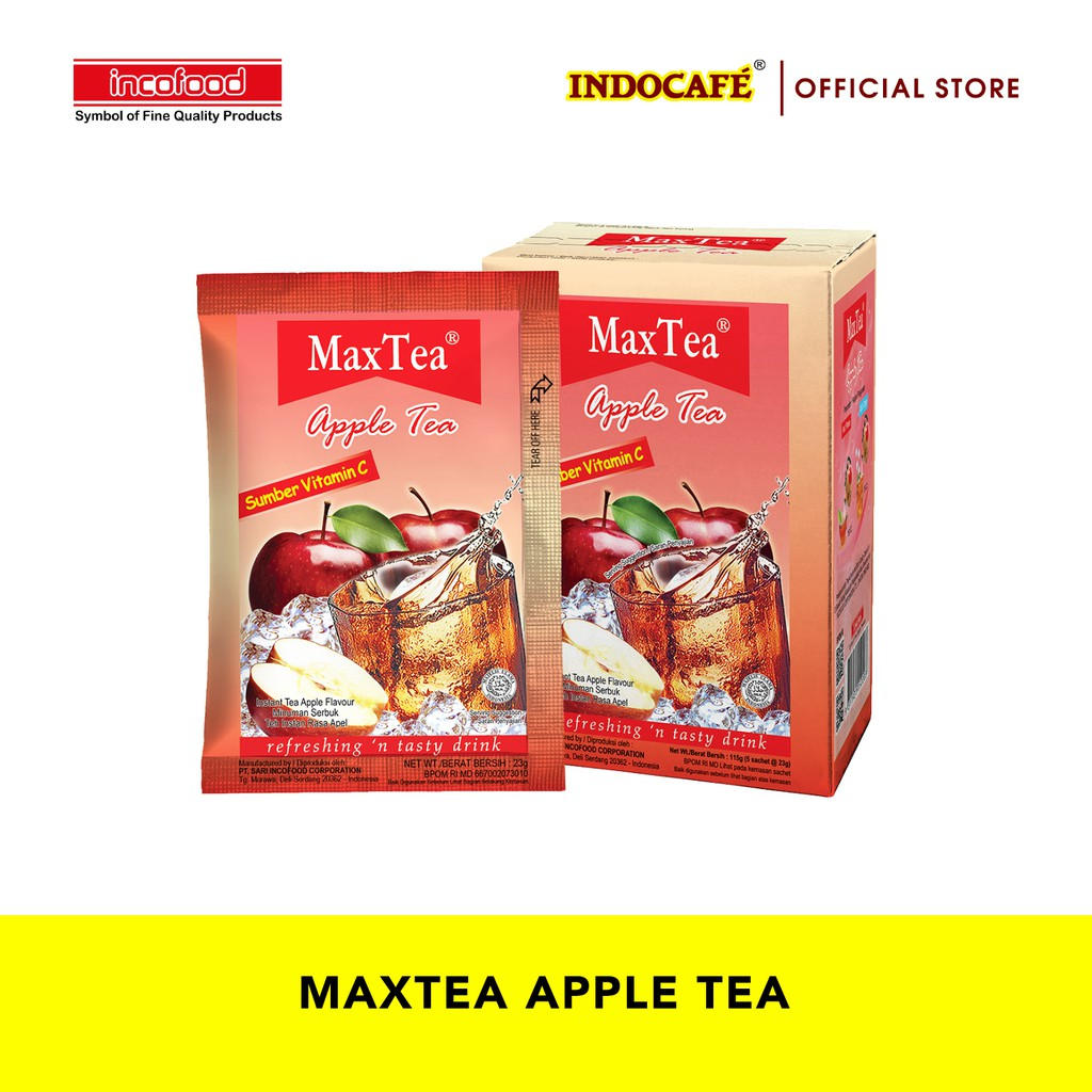 Indocafe Max Tea Apple Tea  || Teh Rasa Buah yang Enak