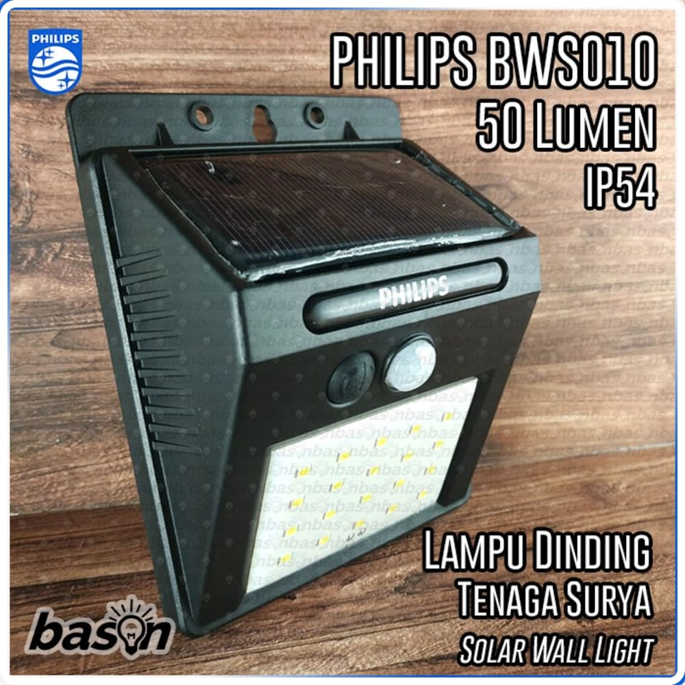 Philips Essential Smartbright BWS010 LED50 || Lampu Tenaga Surya Hemat Energi Terbaik