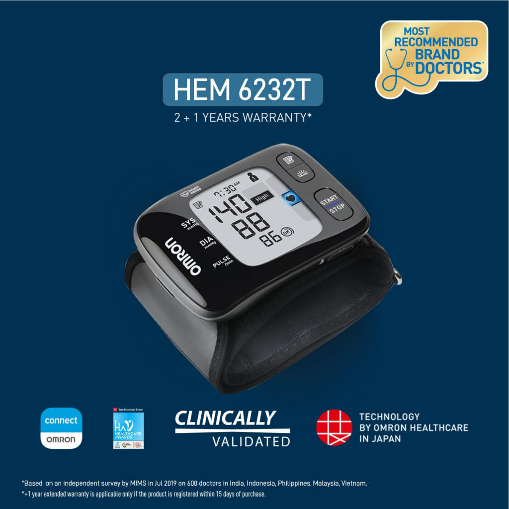 Omron Wrist Blood Pressure Monitor HEM-6232T || Merk Tensimeter yang Bagus 