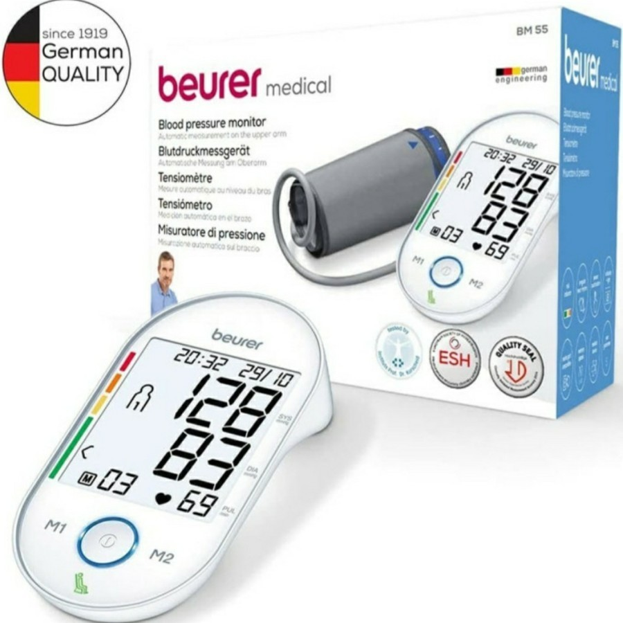 Beurer BM 55 Upper Arm Blood Pressure Monitor || Merk Tensimeter yang Bagus 
