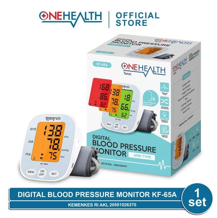 One Health Digital Blood Pressure Monitor KF-65C || Merk Tensimeter yang Bagus 