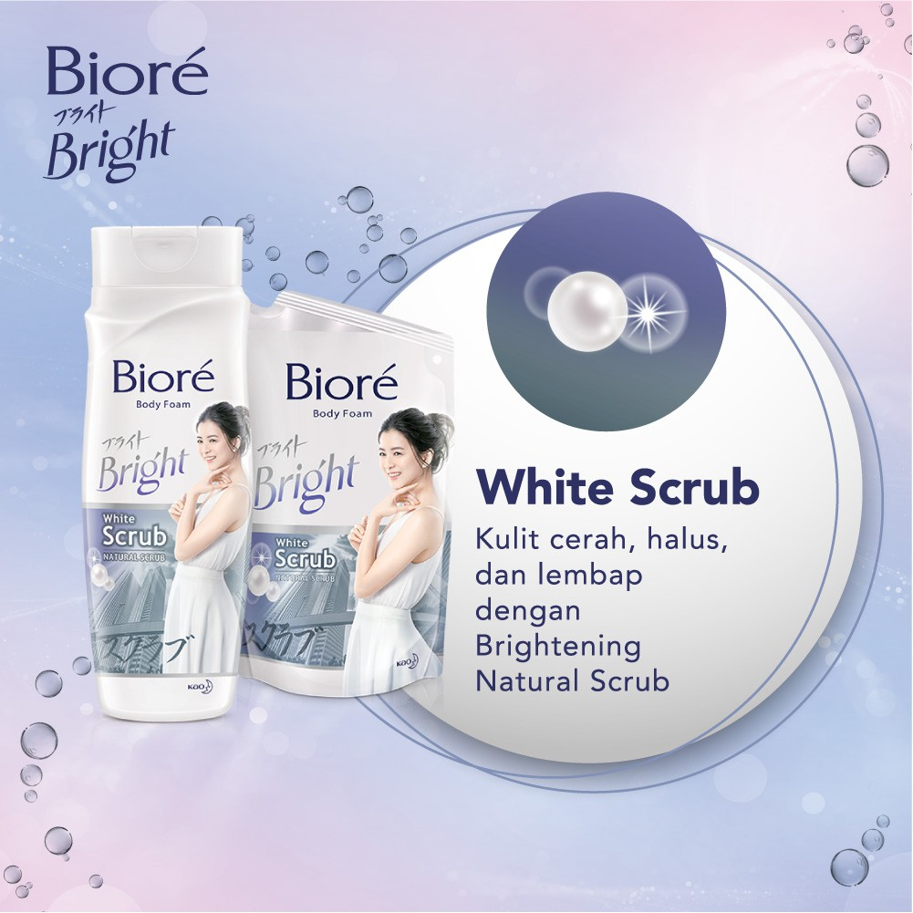 Biore White Scrub Body Wash || sabun mandi pemutih badan aman