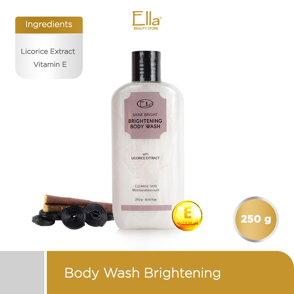 Ella Brightening Body Wash || sabun mandi pemutih badan aman