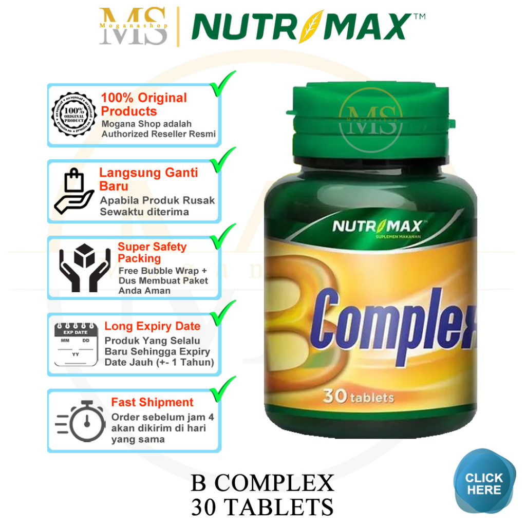Nutrimax Vitamin B Complex || suplemen vitamin B complex terbaik
