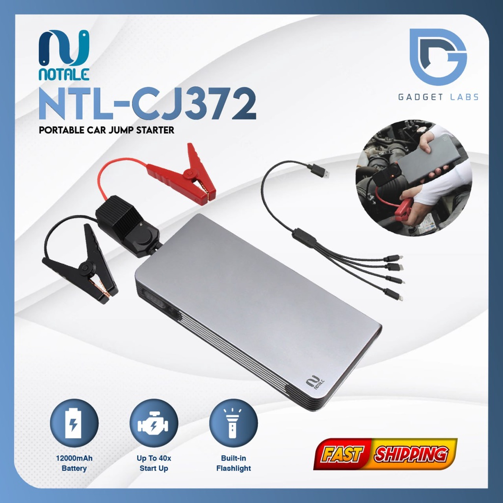 Portable Car Jumper Starter Notale NTL-CJ372 || Jump Starter Terbaik