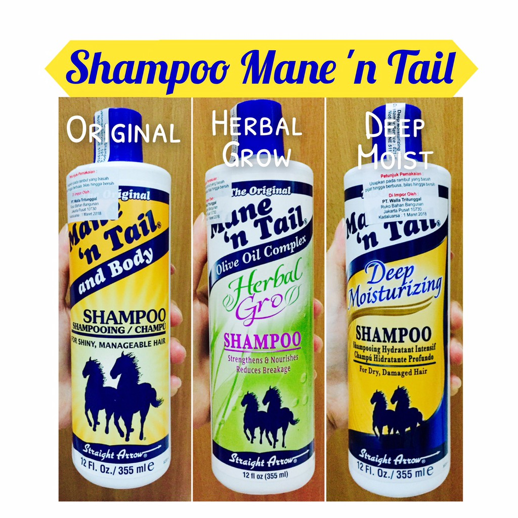 Mane’ n Tail Original Shampoo  || Merk Shampo Penumbuh Rambut Paling Ampuh