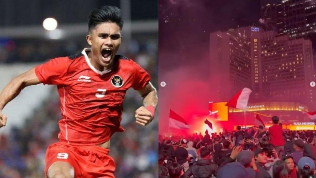 Suporter Turut Merayakan Kemenangan Timnas Indonesia di SEA Games 2023