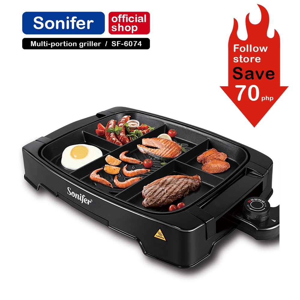 Sonifer Multi Zone Grill SF-6074 || Alat Panggang BBQ Terbaik