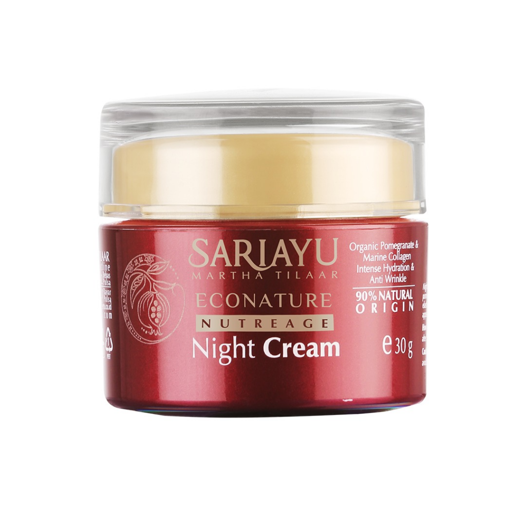 Sariayu Econature Nutreage Night Cream  || Merk Cream Collagen Terbaik