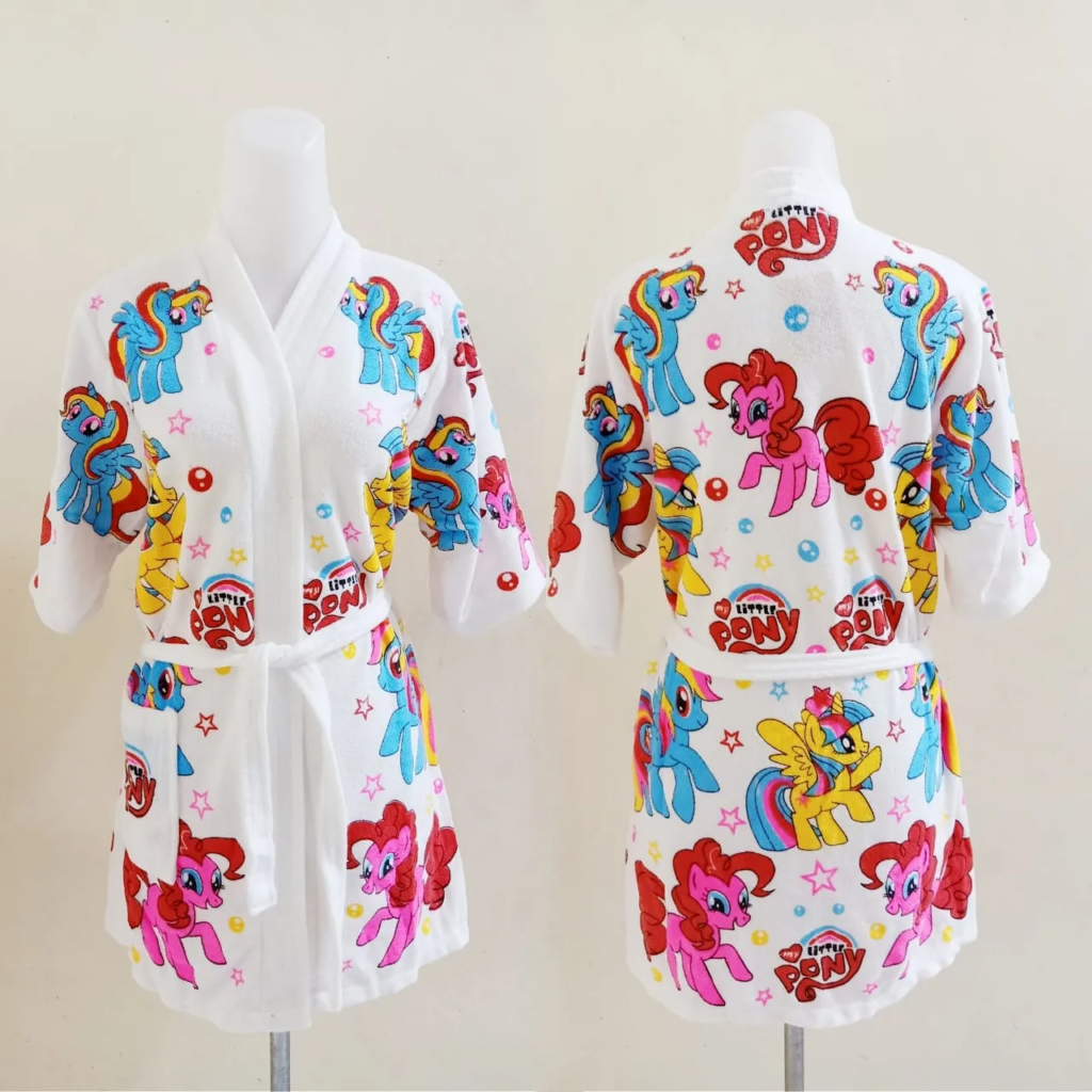 Yunyny: Handuk Kimono Anak My Little Pony || Handuk Kimono yang Bagus