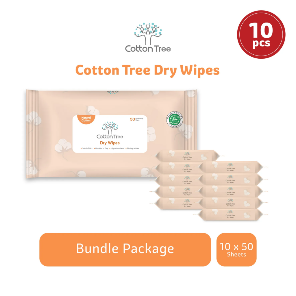 Cotton Tree: Dry Wipes || Tisu Kering Terbaik untuk Bayi