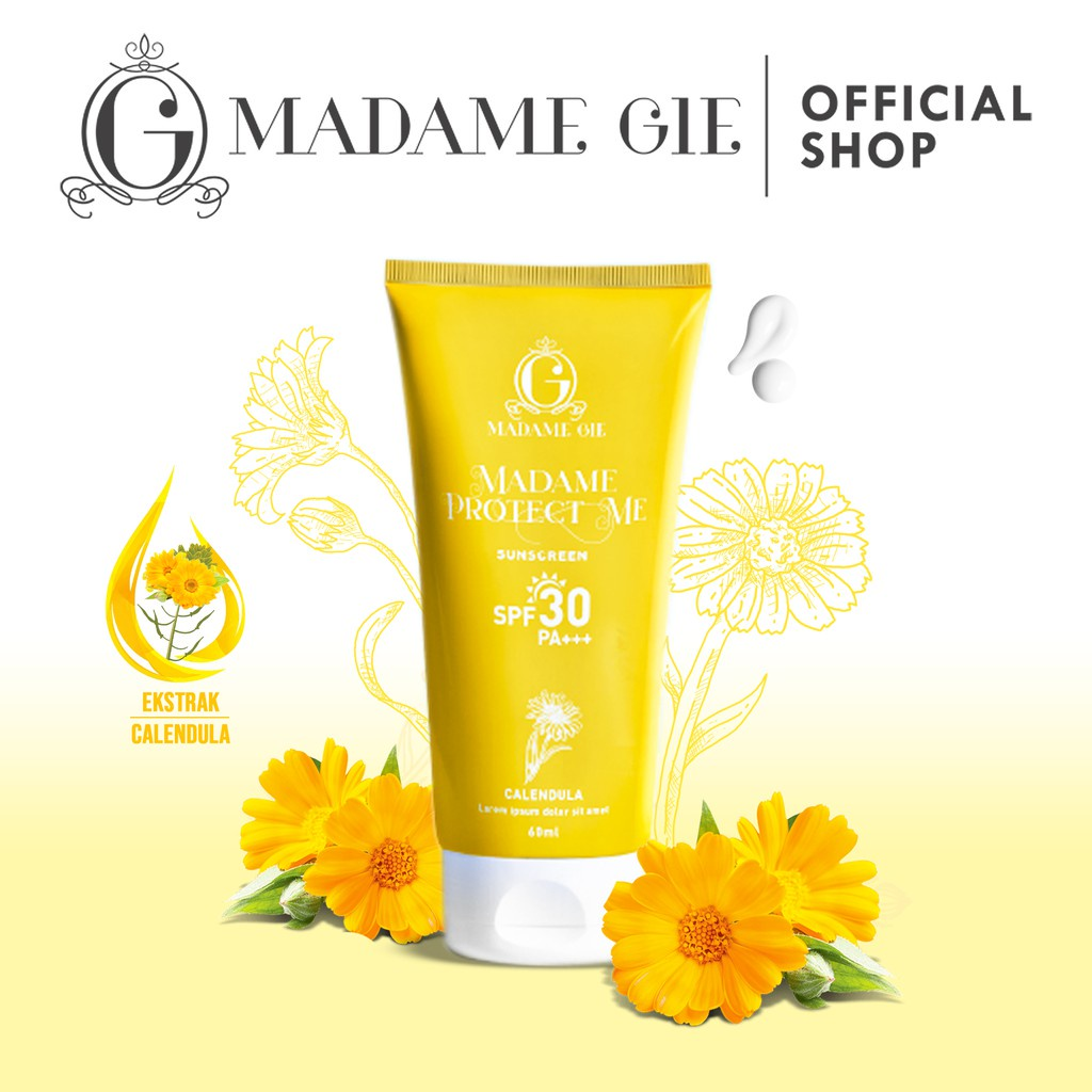 Madame Gie Madame Protect Me Sunscreen SPF 30 PA +++ || skincare untuk kulit sehat