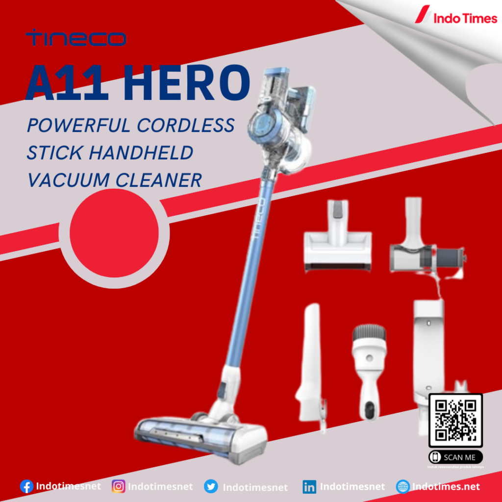 Tineco A11 Hero Powerful Cordless Stick Handheld Vacuum Cleaner || Cordless Vacuum Cleaner Terbaik