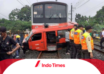 Tragedi Mengenaskan Sopir Angkot Tertabrak KRL di Citayam Hingga Terseret 50 Meter